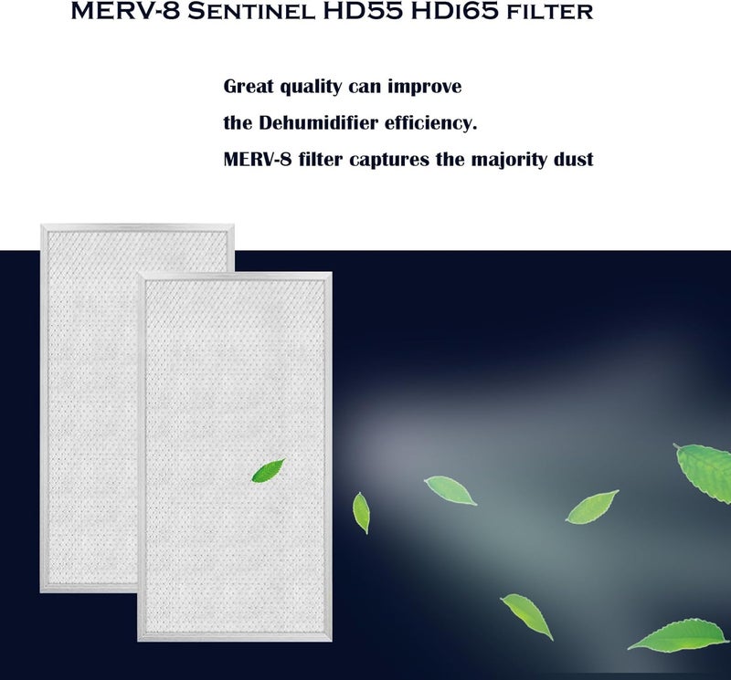 DAODEFUL MERV-8 HD55 Replacement Filter for AlorAir Basement Dehumidifier Sentinel HD55, HD55S, HDi65, HDi65S | 4-Pack High-Efficiency Filters for Cleaner - Image 5